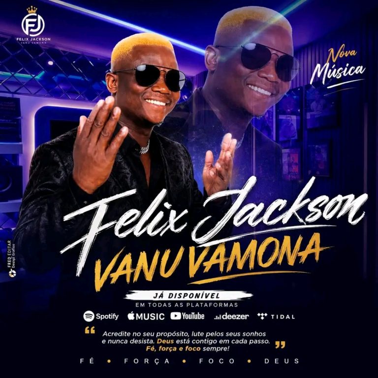 Félix Jackson durante a divulgação da nova música Vanho Vamona.
